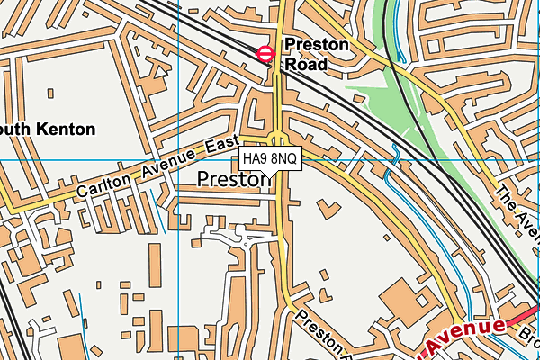 HA9 8NQ map - OS VectorMap District (Ordnance Survey) HA9 8NQ map - OS VectorMap District (Ordnance Survey)