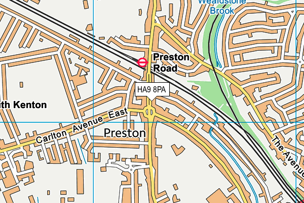 HA9 8PA map - OS VectorMap District (Ordnance Survey) HA9 8PA map - OS VectorMap District (Ordnance Survey)