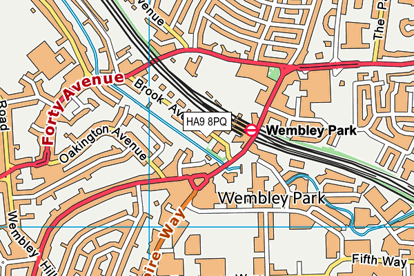 HA9 8PQ map - OS VectorMap District (Ordnance Survey) HA9 8PQ map - OS VectorMap District (Ordnance Survey)