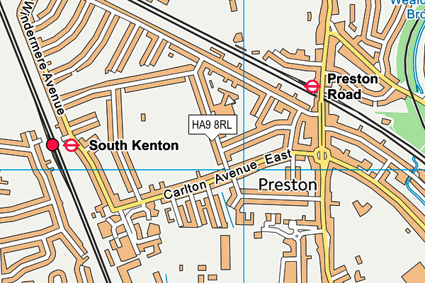 HA9 8RL map - OS VectorMap District (Ordnance Survey) HA9 8RL map - OS VectorMap District (Ordnance Survey)