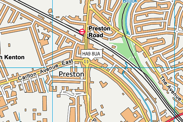 HA9 8UA map - OS VectorMap District (Ordnance Survey) HA9 8UA map - OS VectorMap District (Ordnance Survey)