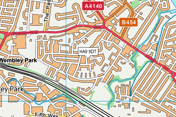 HA9 9DT map - OS VectorMap District (Ordnance Survey) HA9 9DT map - OS VectorMap District (Ordnance Survey)