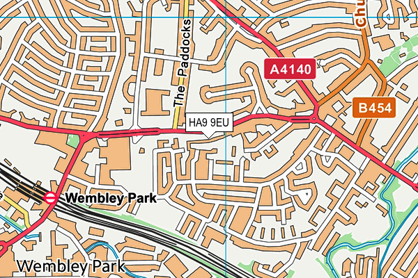 HA9 9EU map - OS VectorMap District (Ordnance Survey) HA9 9EU map - OS VectorMap District (Ordnance Survey)