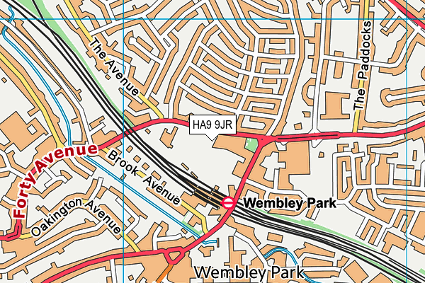 HA9 9JR map - OS VectorMap District (Ordnance Survey) HA9 9JR map - OS VectorMap District (Ordnance Survey)