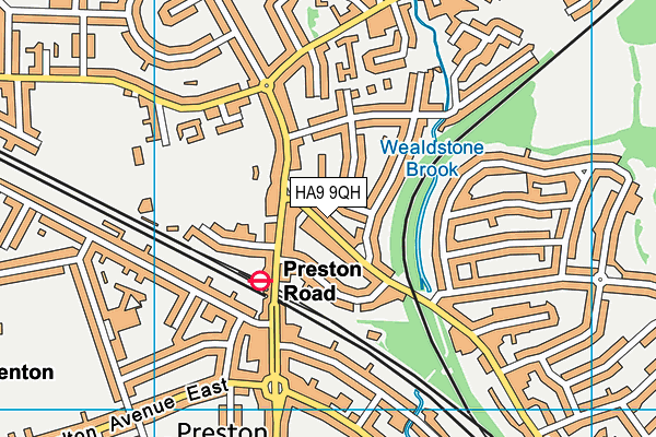 HA9 9QH map - OS VectorMap District (Ordnance Survey) HA9 9QH map - OS VectorMap District (Ordnance Survey)
