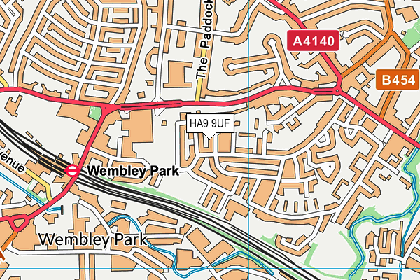 HA9 9UF map - OS VectorMap District (Ordnance Survey) HA9 9UF map - OS VectorMap District (Ordnance Survey)