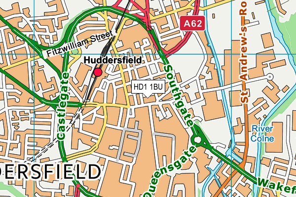 HD1 1BU map - OS VectorMap District (Ordnance Survey) HD1 1BU map - OS VectorMap District (Ordnance Survey)