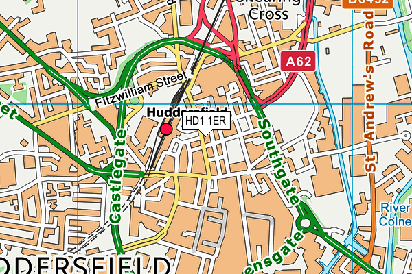 HD1 1ER map - OS VectorMap District (Ordnance Survey) HD1 1ER map - OS VectorMap District (Ordnance Survey)