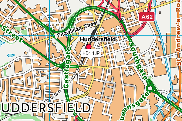 HD1 1JP map - OS VectorMap District (Ordnance Survey) HD1 1JP map - OS VectorMap District (Ordnance Survey)