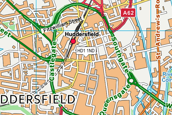 HD1 1ND map - OS VectorMap District (Ordnance Survey)