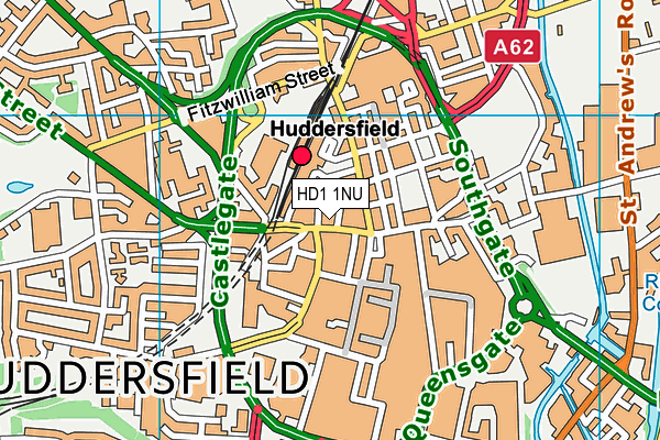 HD1 1NU map - OS VectorMap District (Ordnance Survey) HD1 1NU map - OS VectorMap District (Ordnance Survey)