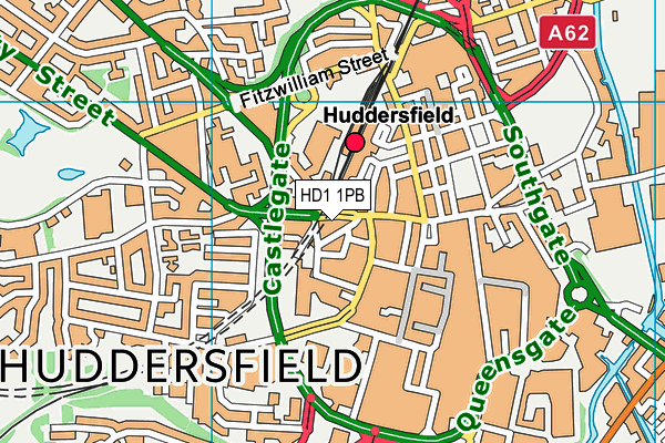 HD1 1PB map - OS VectorMap District (Ordnance Survey) HD1 1PB map - OS VectorMap District (Ordnance Survey)
