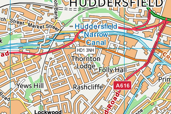 HD1 3NH map - OS VectorMap District (Ordnance Survey) HD1 3NH map - OS VectorMap District (Ordnance Survey)