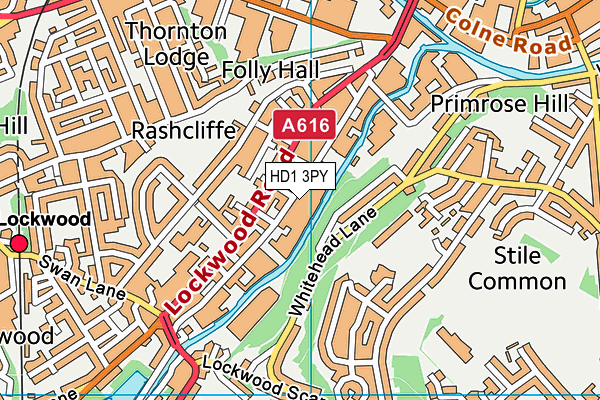HD1 3PY map - OS VectorMap District (Ordnance Survey) HD1 3PY map - OS VectorMap District (Ordnance Survey)