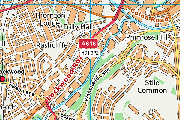 HD1 3PZ map - OS VectorMap District (Ordnance Survey) HD1 3PZ map - OS VectorMap District (Ordnance Survey)
