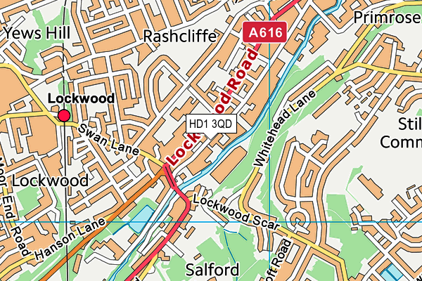 HD1 3QD map - OS VectorMap District (Ordnance Survey) HD1 3QD map - OS VectorMap District (Ordnance Survey)