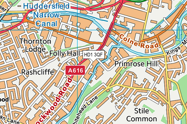 HD1 3QF map - OS VectorMap District (Ordnance Survey) HD1 3QF map - OS VectorMap District (Ordnance Survey)