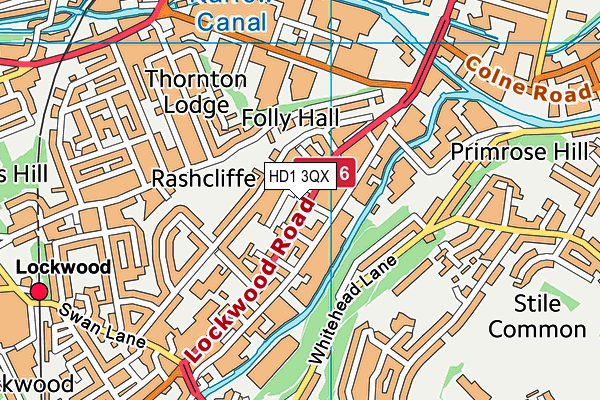 HD1 3QX map - OS VectorMap District (Ordnance Survey) HD1 3QX map - OS VectorMap District (Ordnance Survey)