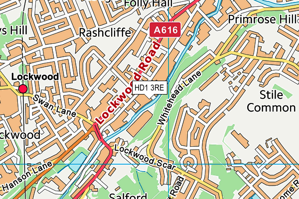 HD1 3RE map - OS VectorMap District (Ordnance Survey) HD1 3RE map - OS VectorMap District (Ordnance Survey)