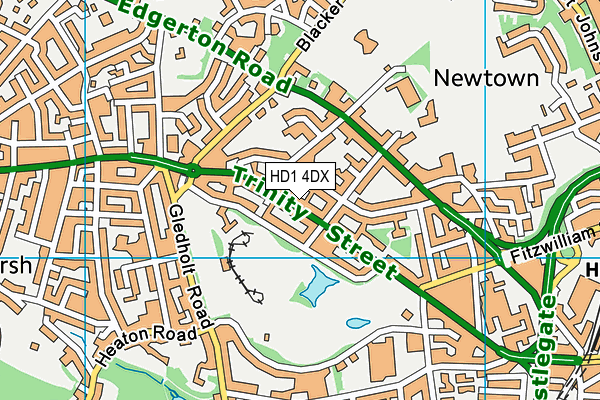 HD1 4DX map - OS VectorMap District (Ordnance Survey) HD1 4DX map - OS VectorMap District (Ordnance Survey)