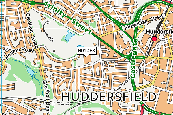 HD1 4ES map - OS VectorMap District (Ordnance Survey) HD1 4ES map - OS VectorMap District (Ordnance Survey)