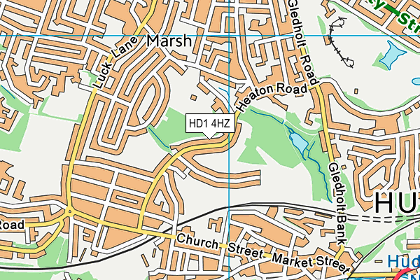HD1 4HZ map - OS VectorMap District (Ordnance Survey) HD1 4HZ map - OS VectorMap District (Ordnance Survey)