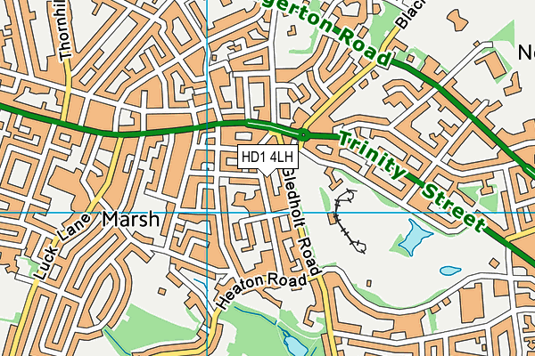 HD1 4LH map - OS VectorMap District (Ordnance Survey) HD1 4LH map - OS VectorMap District (Ordnance Survey)