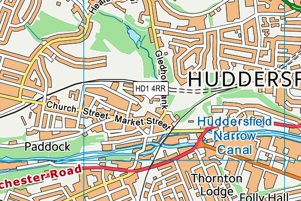 HD1 4RR map - OS VectorMap District (Ordnance Survey) HD1 4RR map - OS VectorMap District (Ordnance Survey)