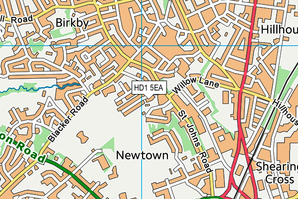 HD1 5EA map - OS VectorMap District (Ordnance Survey) HD1 5EA map - OS VectorMap District (Ordnance Survey)