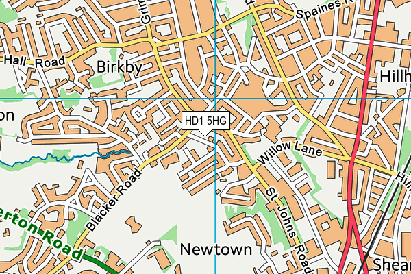 HD1 5HG map - OS VectorMap District (Ordnance Survey) HD1 5HG map - OS VectorMap District (Ordnance Survey)