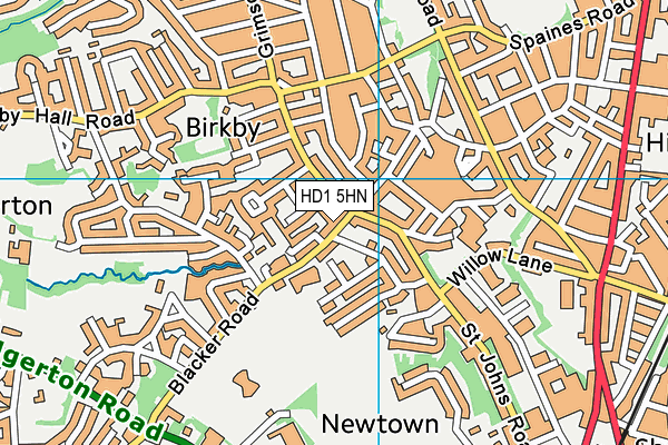 HD1 5HN map - OS VectorMap District (Ordnance Survey) HD1 5HN map - OS VectorMap District (Ordnance Survey)