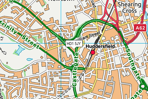 HD1 5JY map - OS VectorMap District (Ordnance Survey) HD1 5JY map - OS VectorMap District (Ordnance Survey)