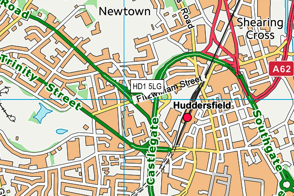 HD1 5LG map - OS VectorMap District (Ordnance Survey) HD1 5LG map - OS VectorMap District (Ordnance Survey)