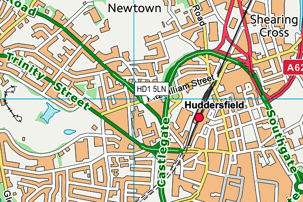 HD1 5LN map - OS VectorMap District (Ordnance Survey) HD1 5LN map - OS VectorMap District (Ordnance Survey)