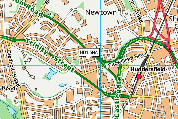 HD1 5NA map - OS VectorMap District (Ordnance Survey) HD1 5NA map - OS VectorMap District (Ordnance Survey)