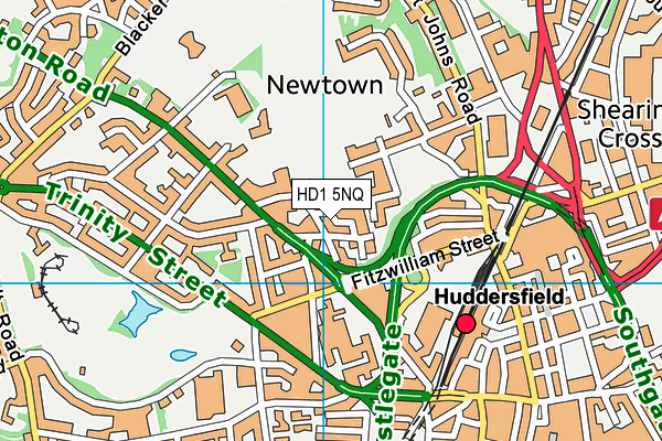 HD1 5NQ map - OS VectorMap District (Ordnance Survey) HD1 5NQ map - OS VectorMap District (Ordnance Survey)