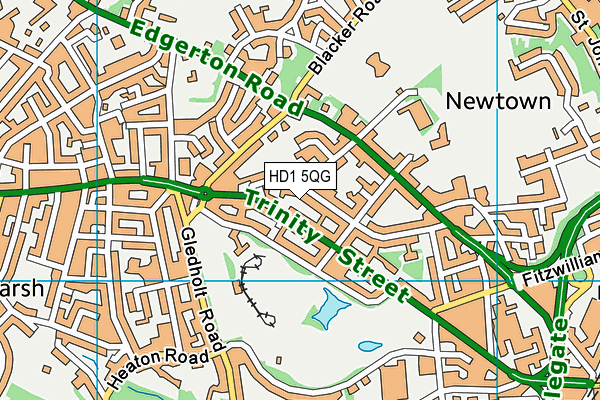 HD1 5QG map - OS VectorMap District (Ordnance Survey) HD1 5QG map - OS VectorMap District (Ordnance Survey)