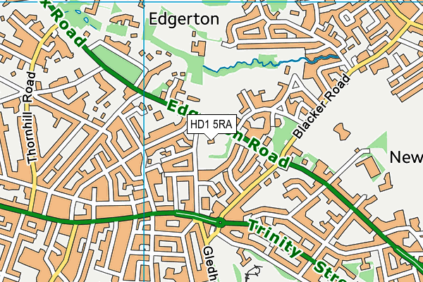 HD1 5RA map - OS VectorMap District (Ordnance Survey) HD1 5RA map - OS VectorMap District (Ordnance Survey)