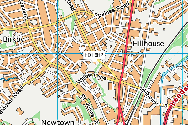 HD1 6HP map - OS VectorMap District (Ordnance Survey) HD1 6HP map - OS VectorMap District (Ordnance Survey)