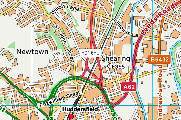 HD1 6HU map - OS VectorMap District (Ordnance Survey) HD1 6HU map - OS VectorMap District (Ordnance Survey)