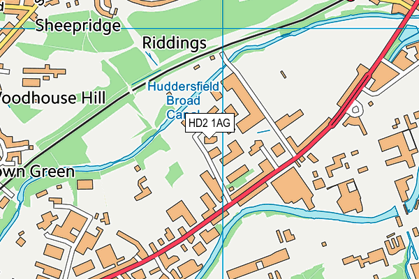 HD2 1AG map - OS VectorMap District (Ordnance Survey) HD2 1AG map - OS VectorMap District (Ordnance Survey)