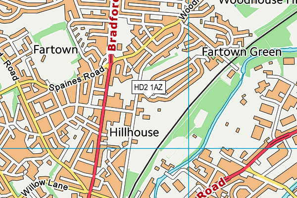 HD2 1AZ map - OS VectorMap District (Ordnance Survey) HD2 1AZ map - OS VectorMap District (Ordnance Survey)