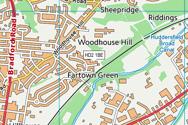 HD2 1BE map - OS VectorMap District (Ordnance Survey) HD2 1BE map - OS VectorMap District (Ordnance Survey)