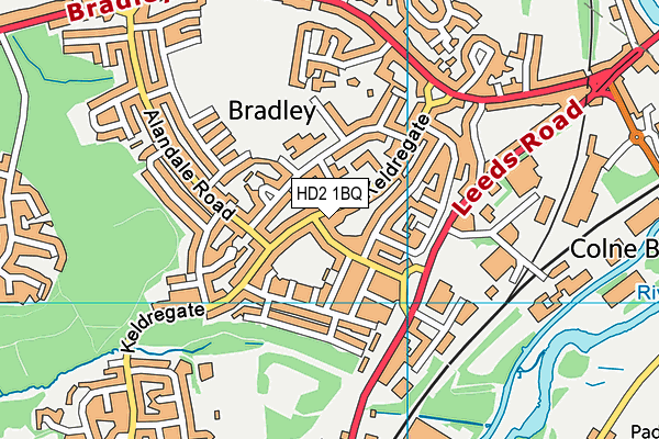 HD2 1BQ map - OS VectorMap District (Ordnance Survey) HD2 1BQ map - OS VectorMap District (Ordnance Survey)
