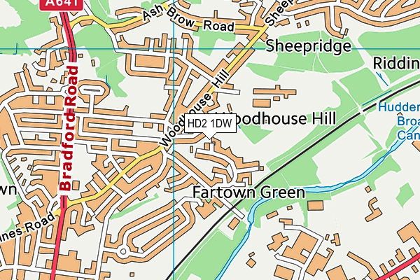 HD2 1DW map - OS VectorMap District (Ordnance Survey) HD2 1DW map - OS VectorMap District (Ordnance Survey)