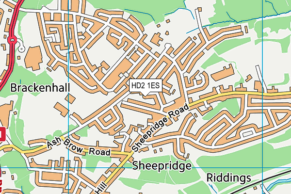 HD2 1ES map - OS VectorMap District (Ordnance Survey) HD2 1ES map - OS VectorMap District (Ordnance Survey)