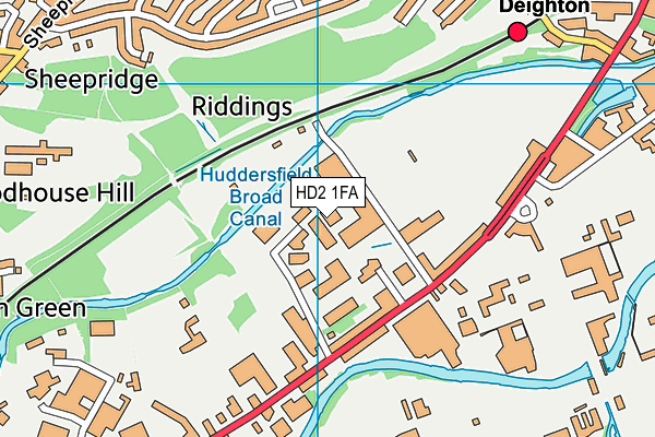 HD2 1FA map - OS VectorMap District (Ordnance Survey) HD2 1FA map - OS VectorMap District (Ordnance Survey)