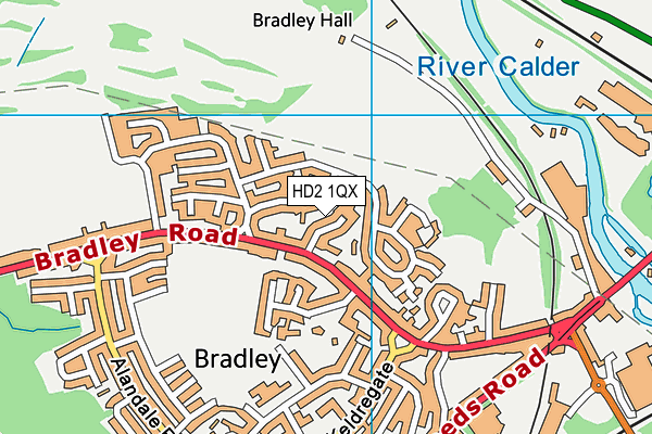HD2 1QX map - OS VectorMap District (Ordnance Survey) HD2 1QX map - OS VectorMap District (Ordnance Survey)
