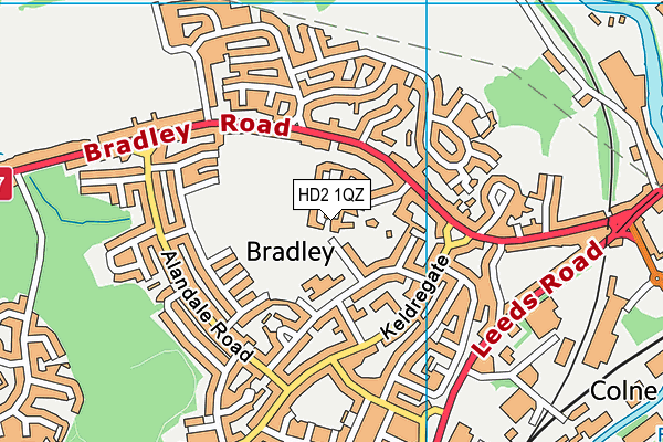 HD2 1QZ map - OS VectorMap District (Ordnance Survey) HD2 1QZ map - OS VectorMap District (Ordnance Survey)