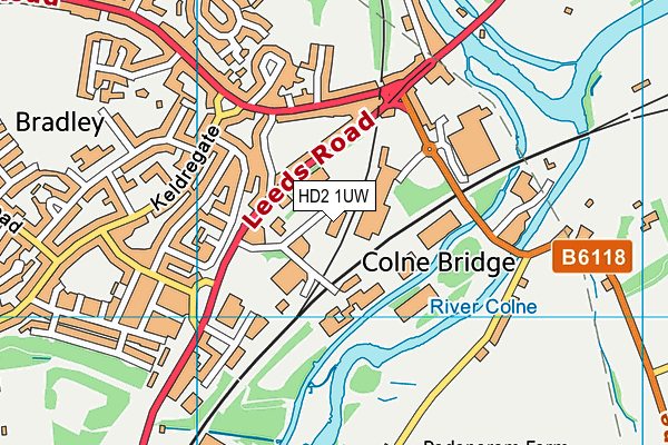 HD2 1UW map - OS VectorMap District (Ordnance Survey) HD2 1UW map - OS VectorMap District (Ordnance Survey)